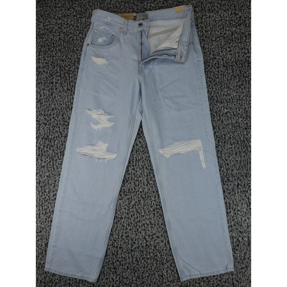 Levis SilverTab 94 Baggy Jeans Mens 30x30 Light Wash Distressed A35180019